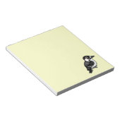 バードル可能な赤いカクテルを着たキツネザル ノートパッド (アングル)