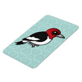 バードル可能な赤毛頭のキツツキ マグネット (左側)