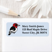 バードル可能な赤毛頭のキツツキ ラベル (インサイチュ)