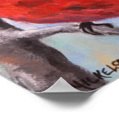 バードレッド（鳥）ショウジョウコウカンチョウファインアートプリント ポスター (角)