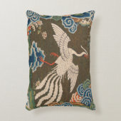 バード中国のアンティークデコール アクセントクッション (正面(垂直))