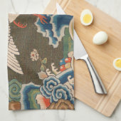 バード中国のアンティークデコール キッチンタオル (四つ折り)