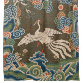 バード中国のアンティークデコール シャワーカーテン (正面)