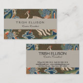 バード中国のアンティークデコール 名刺 (正面/裏面)