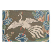 バード中国のアンティークデコール 枕カバー (裏面)