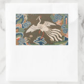 バード中国のアンティークデコール 長方形シール (バッグ)