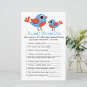 バード子供部屋韻クイズベビーシャワーゲーム (スタンド正面)