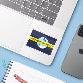 バード第2次南極観測旗 シール (ノートパソコンとiPhone)