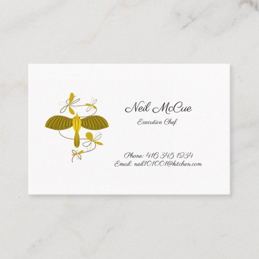 バード英国/ユーロ、8.5 cm x 5.5 cm名刺 名刺 (正面)