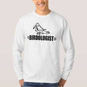 バード野鳥観察バおもしろいーダーバードウォッチングバードウォッチャ Tシャツ