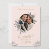バード・オブ・パラダイスのカスタムフォト結婚式招待状 招待状 (裏面)