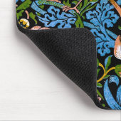 バード&ストロベリーウィリアムモリスファインアート マウスパッド (コーナー)