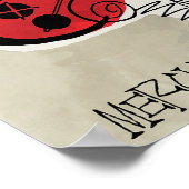 バード&ディズヴィンテージジャズイラストレーション ポスター (角)