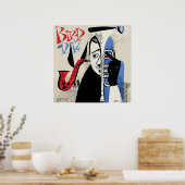 バード&ディズヴィンテージジャズイラストレーション ポスター (キッチン)