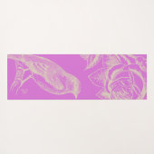 バード&バラ薄紫ヨガマット ヨガマット (裏面(横))