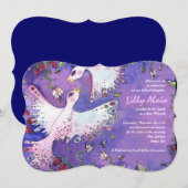 バード&ビーズウォーターカラーバルミツワー招待状 招待状 (正面/裏面)