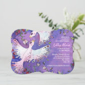 バード&ビーズウォーターカラーバルミツワー招待状 招待状 (スタンド正面)