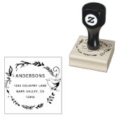 バード&ボタニカルリース差出人住所 ラバースタンプ (押印)