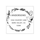 バード&ボタニカルリース差出人住所 ラバースタンプ (インプリント)