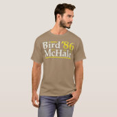 バード・マクヘイル '86 Tシャツ - ボストンバスケットボールお笑いデザイン (正面フル)