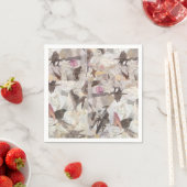 バード&ミュージック紙コラージュ紙ナプキンス スタンダードカクテルナプキン (インサイチュ)