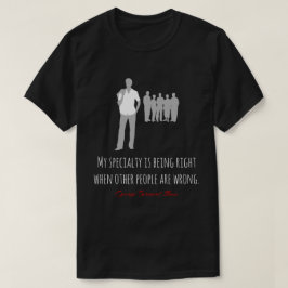 バーナおもしろいードショー引用文、右、間違った黒 Tシャツ