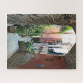 バーナッツァイタリアへのピンクのアーチ型の出入り口 ジグソーパズル (横)