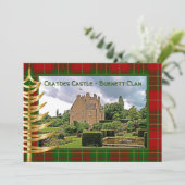 バーナット・スコットランド一族　ゴールドツリーのホリデーカード シーズンカード (スタンド正面)