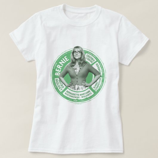 バーナデット情報グラフィック Tシャツ (デザイン正面)