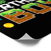 バーナデー+ボーイゲームピクセルナンバー誕生 ポスター (角)