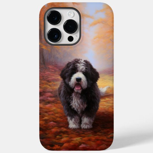 バーナドゥードルと落ちる紅葉にインスパイア Case-Mate iPhoneケース (裏面)