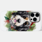 バーナドゥードル クリスマスリース クリスマスの愛犬 Case-Mate iPhoneケース (裏面 (横))