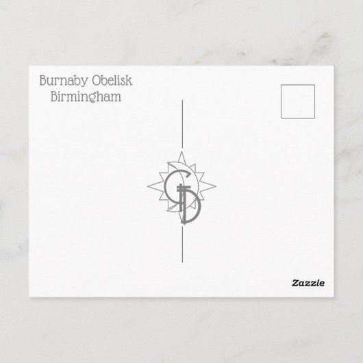バーナビーオベリスクはがき ポストカード (裏面)