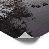 バーナビー中央公園：半分下凍っていの池 ポスター (角)