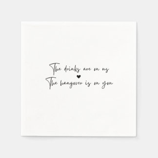 バーナプキンス結婚を開いてパーティー スタンダードカクテルナプキン