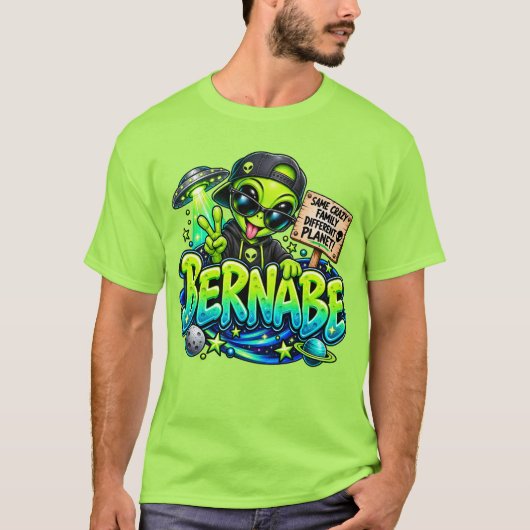 バーナベ宇宙人Tシャツ Tシャツ (正面)