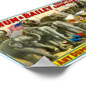 バーナムとベイリー象トレーナー ポスター (角)