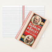 バーナム&ベイリーのポートレートを示すサーカスのポスター ノートブック (内側)