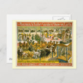 バーナム&ベイリーサーカスのポスター ポストカード (正面/裏面)