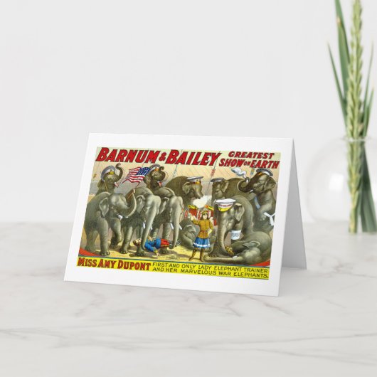 バーナム&ベイリー – ゾウ カード (正面)