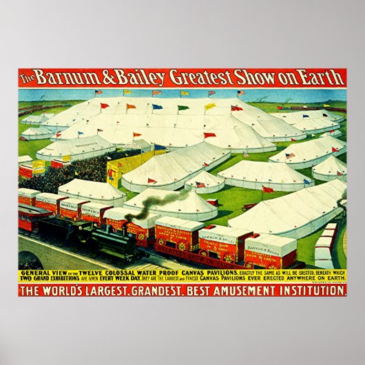 バーナム&ベイリー～ヴィンテージサーカスのポスター。 ポスター (正面)