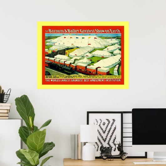 バーナム&ベイリー~ヴィンテージサーカスポスター ポスター (ホームオフィス)
