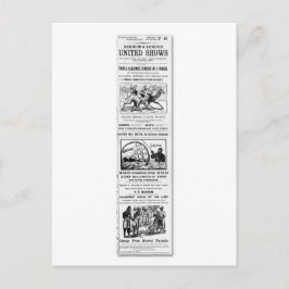 バーナム&ロンドン統一されたショー広告 ポストカード