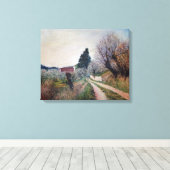 バーナリーズ最古の春/トスカーナの風景 キャンバスプリント (インサイチュ (ウッドフロア))