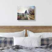 バーナリーズ最古の春/トスカーナの風景 キャンバスプリント (インサイチュ (寝室))