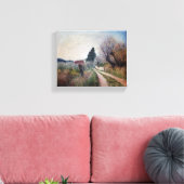 バーナリーズ最古の春/トスカーナの風景 キャンバスプリント (インサイチュ (リビング))