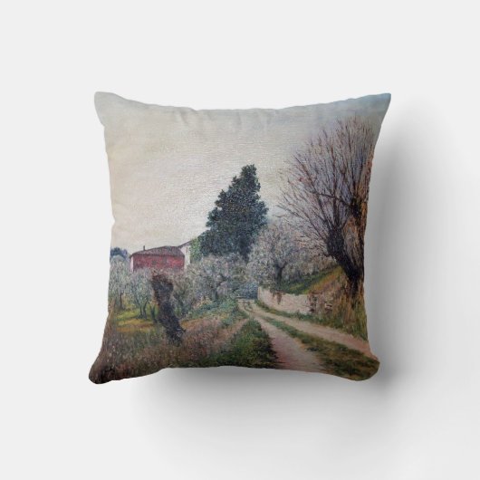 バーナリーズ最古の春/トスカーナの風景 クッション (裏面)