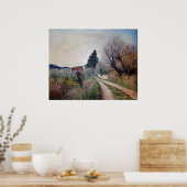 バーナリーズ最古の春/トスカーナの風景 ポスター (キッチン)