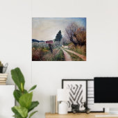 バーナリーズ最古の春/トスカーナの風景 ポスター (ホームオフィス)