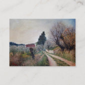 バーナリーズ最古の春/トスカーナの風景 名刺 (裏面)